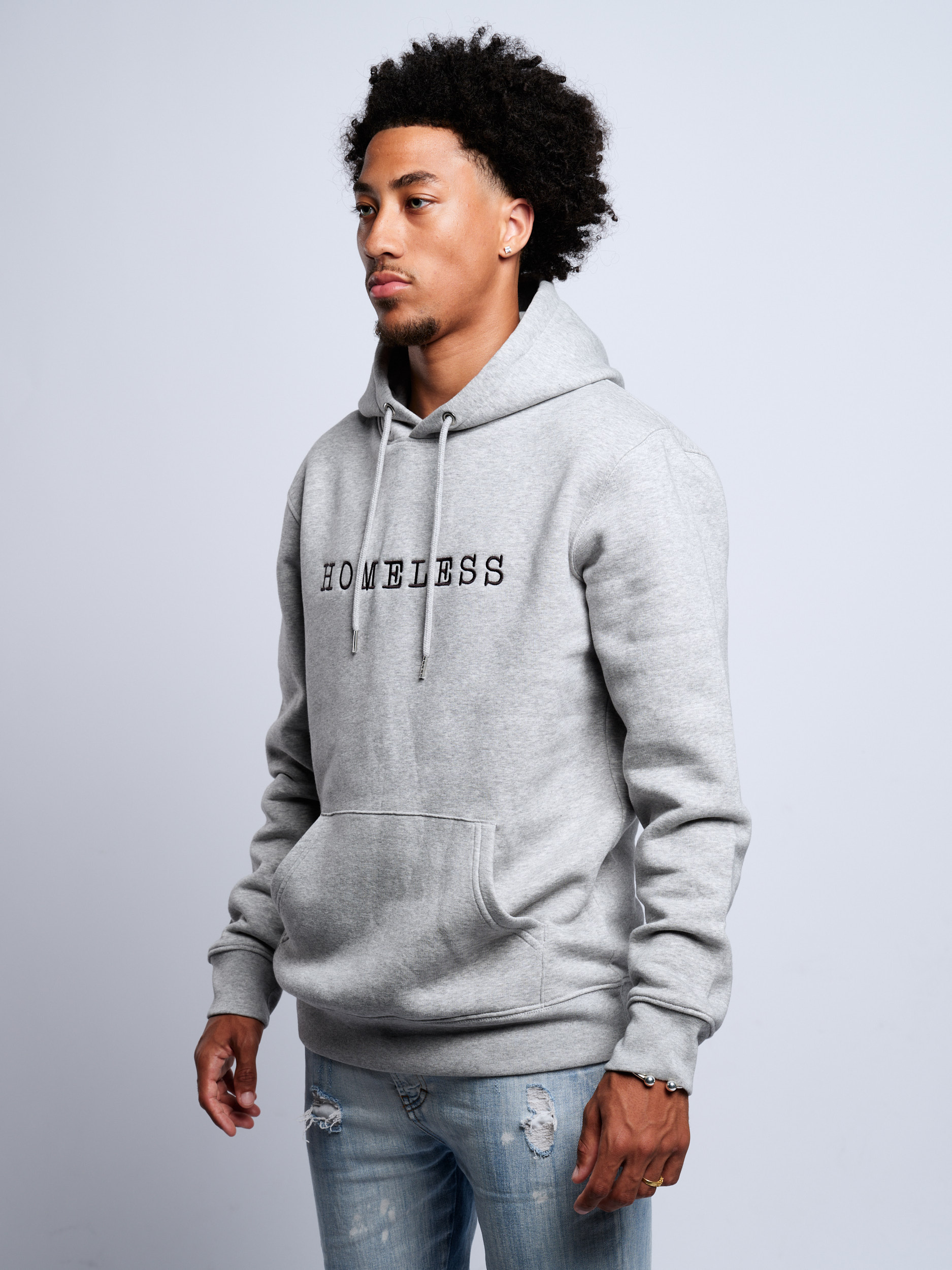 GREY HOMELESS HOODIE - HOMELESS Official Site | Be Exclusive with HOMELESS